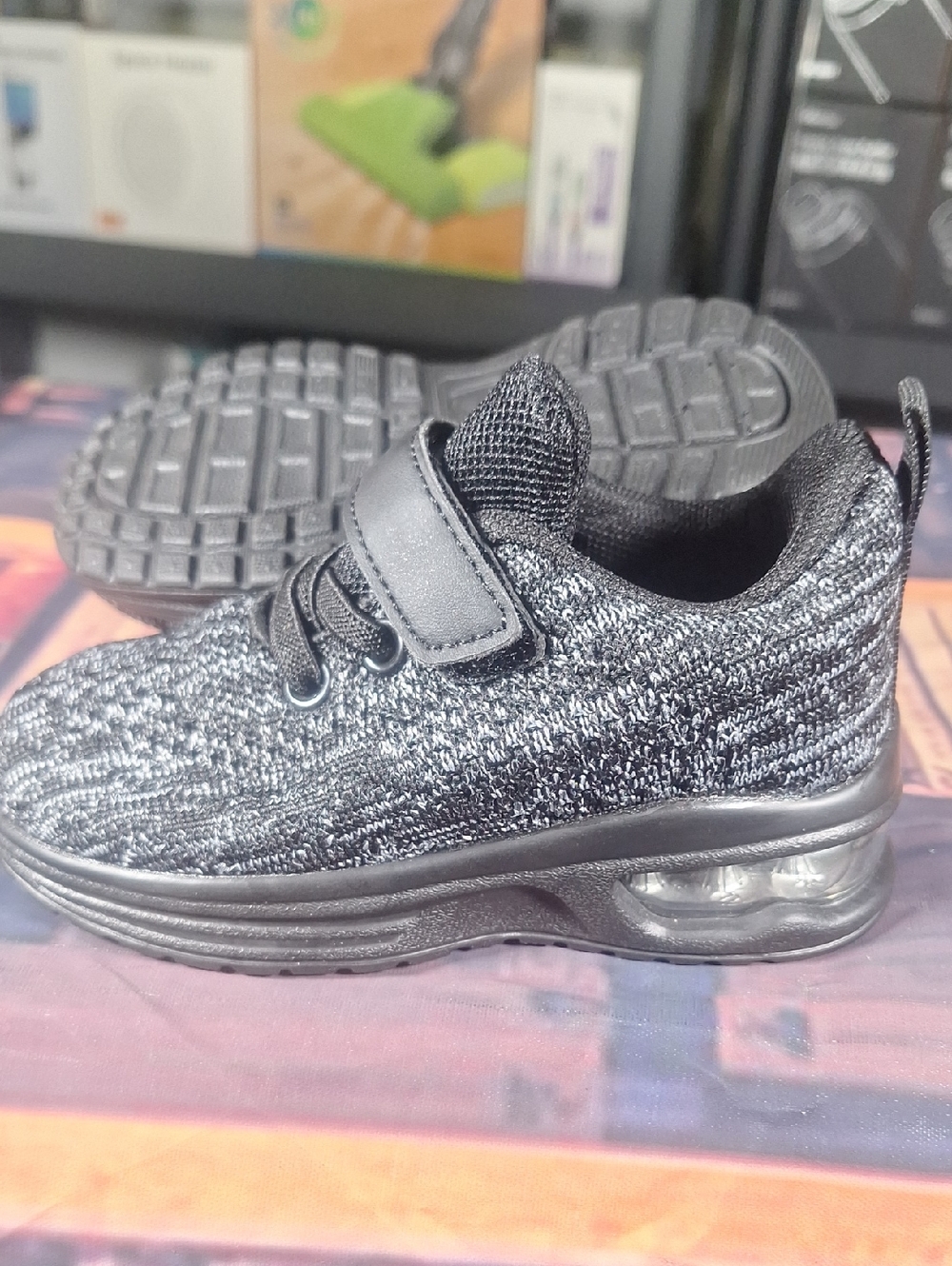 Kids Black Knit  Sneaker  Boy / Girl